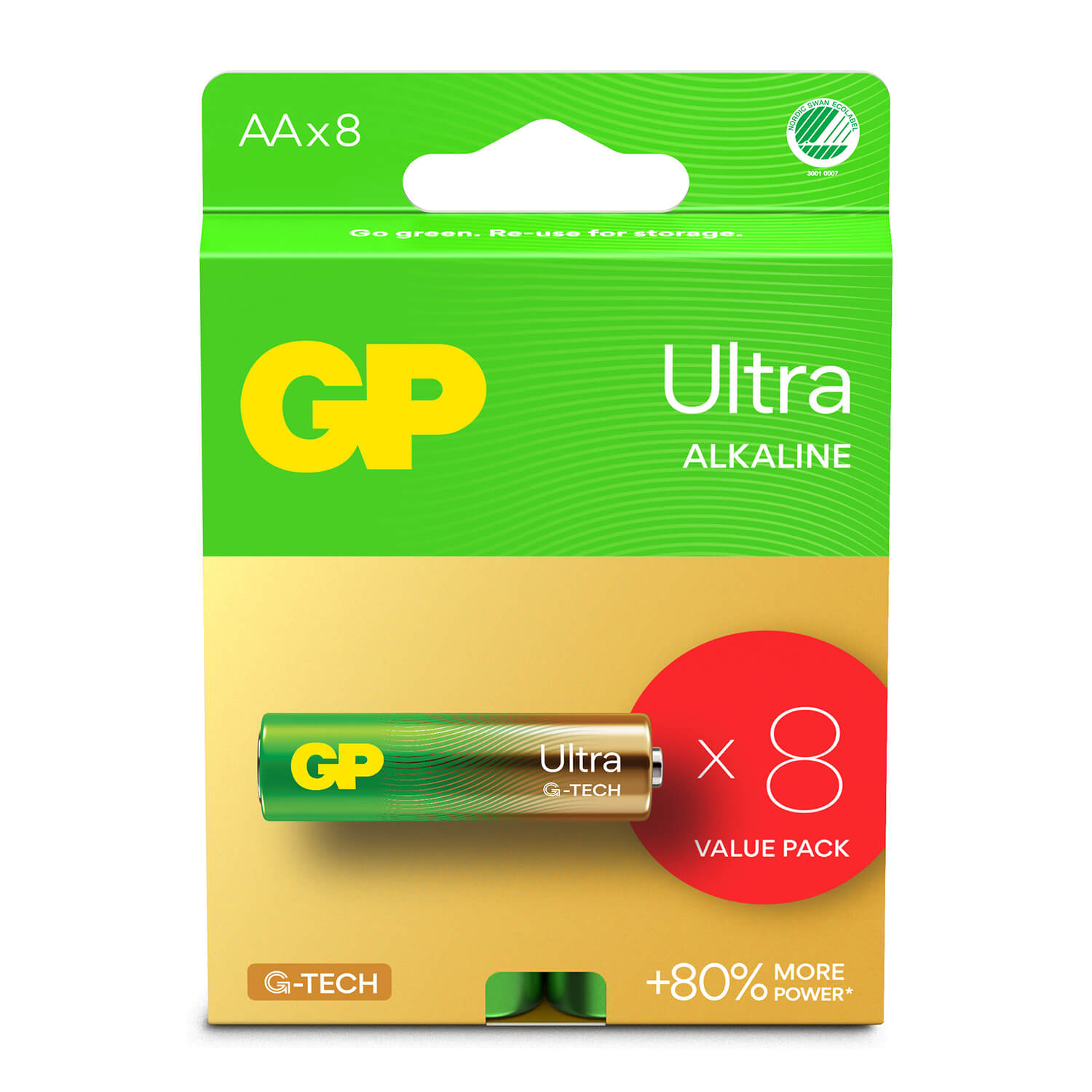 gp-gp-ultra-alkaline-battery AA LR6 8-pack